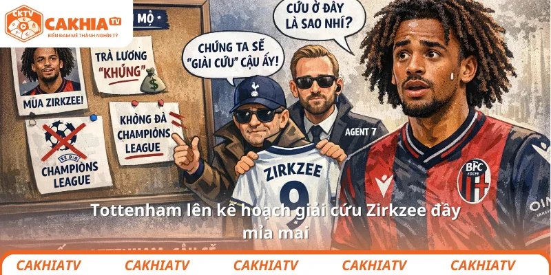 Tottenham lên kế hoạch giải cứu Zirkzee đầy mỉa mai